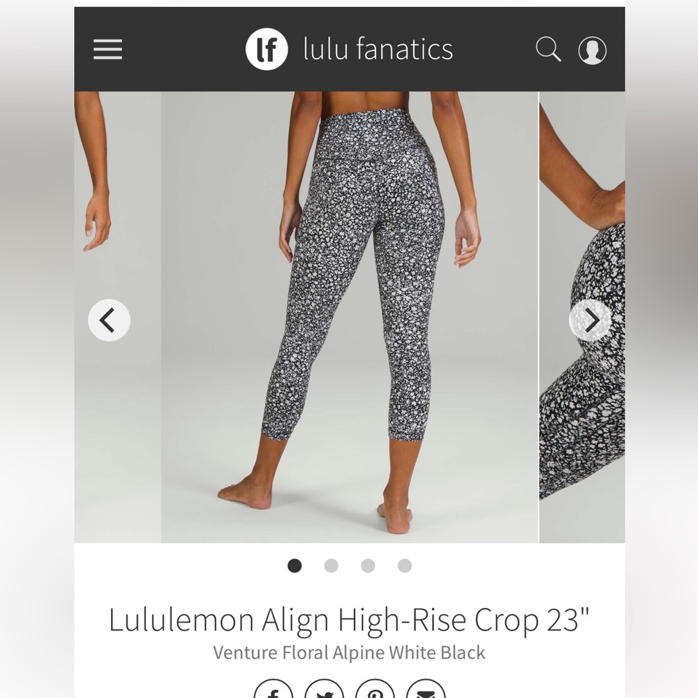 Lululemon Align, 23”, size 8